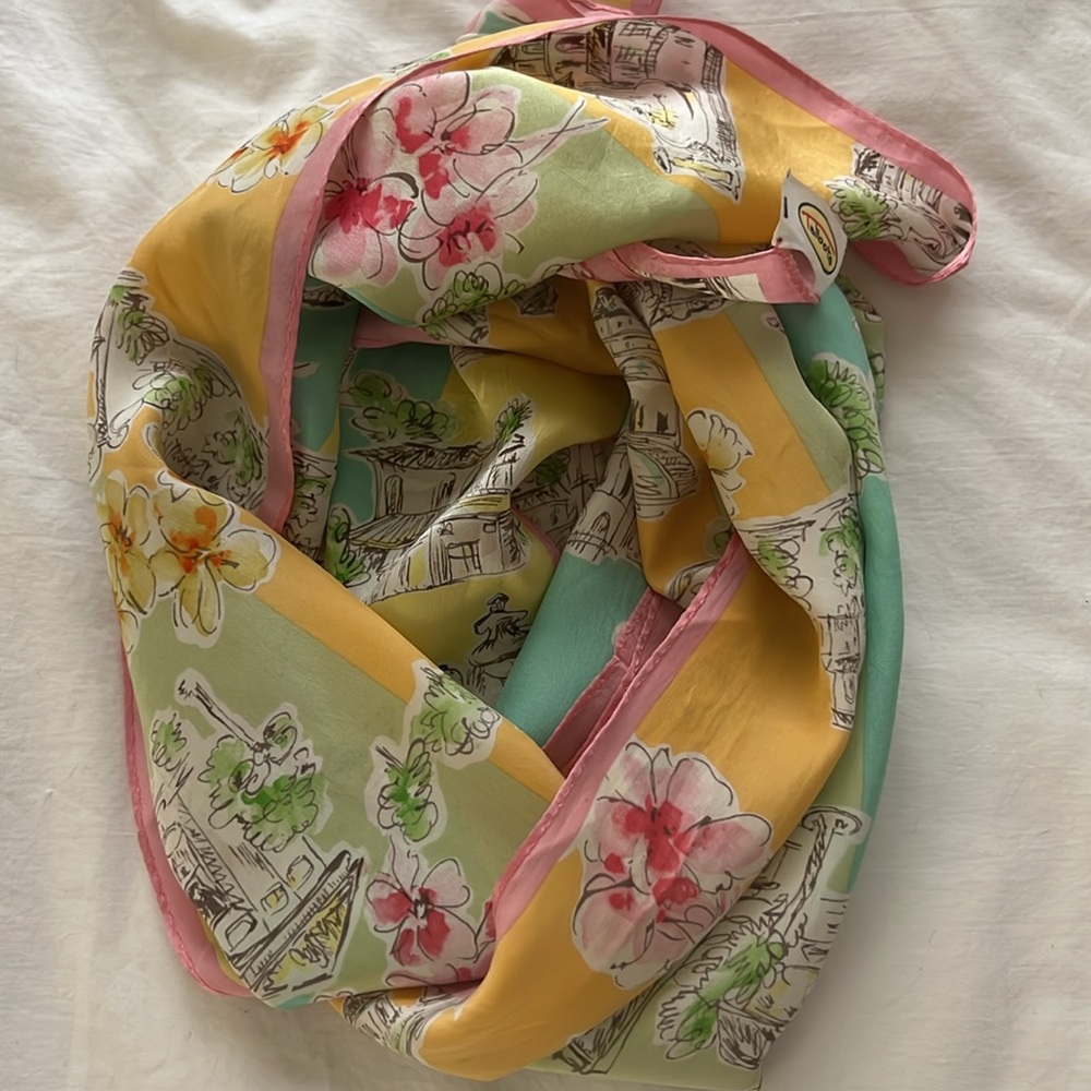 Talbot’s silk scarf 56 x 11 in